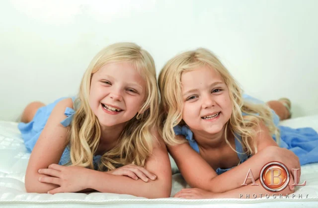 Yearly portrait of these gorgeous sisters… after Little Acorns pre-school they come back to my studio every summer for a mini portrait session. Such pleasure to see these girls grow and blossom.  #childportraits #studioportrait #familyphotographer